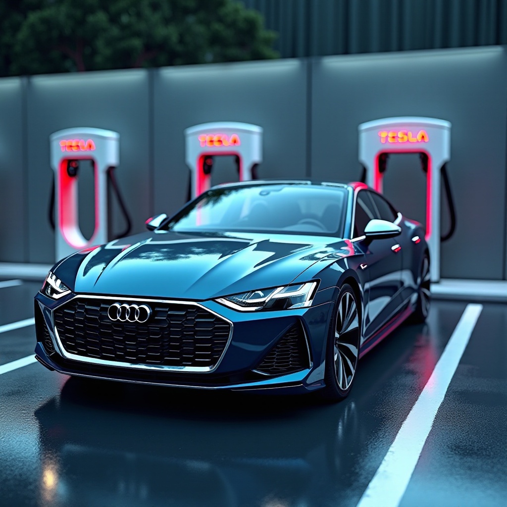 奧迪能使用特斯拉超級充電站嗎